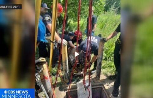 The St. Paul Fire Department says they helped rescue a man who was stuck in a sewer for approximately four days.