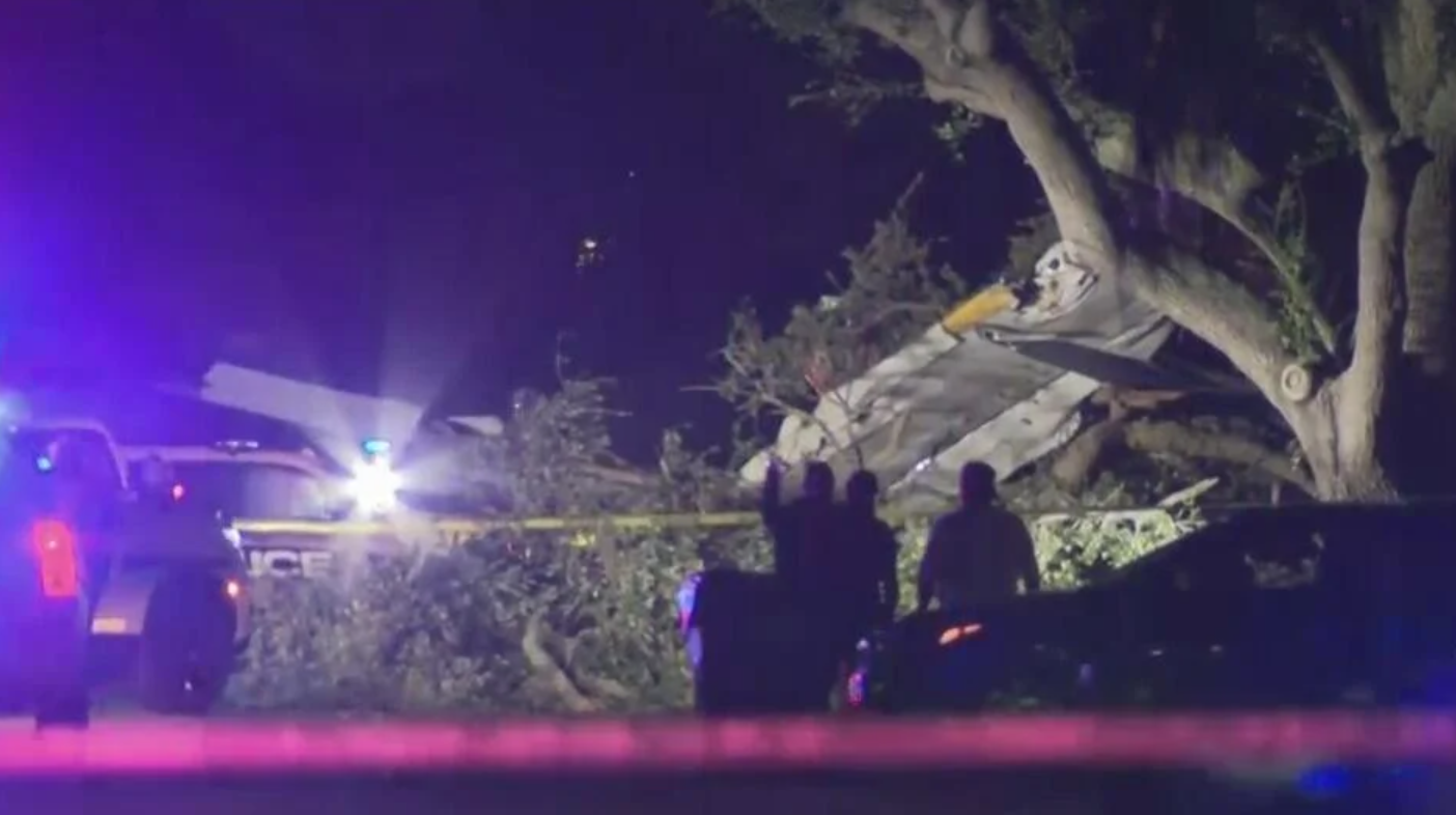 <i>WFOR via CNN Newsource</i><br/>Four people were hospitalized with minor injuries after a small plane crash in a Pembroke Pines neighborhood on July 13