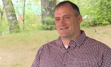 Jonathan Brown of Windham is a sergeant with Maine's National Guard. He connected with Brittany online when she posted looking for help to make this party special.