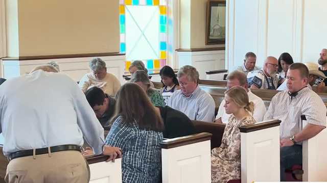 <i>WVTM via CNN Newsource</i><br/>The Centreville Presbyterian Church opened its doors to comfort the community rattled by the shocking accusations. The Bibb County Sheriff's Office said ten children were abused for nearly two years in an underground storm shelter in Brent.