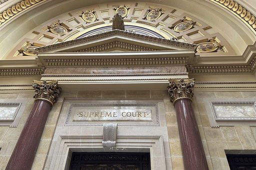 FILE - The entrance to the Wisconsin Supreme Court chambers is seen in the state Capitol in Madison