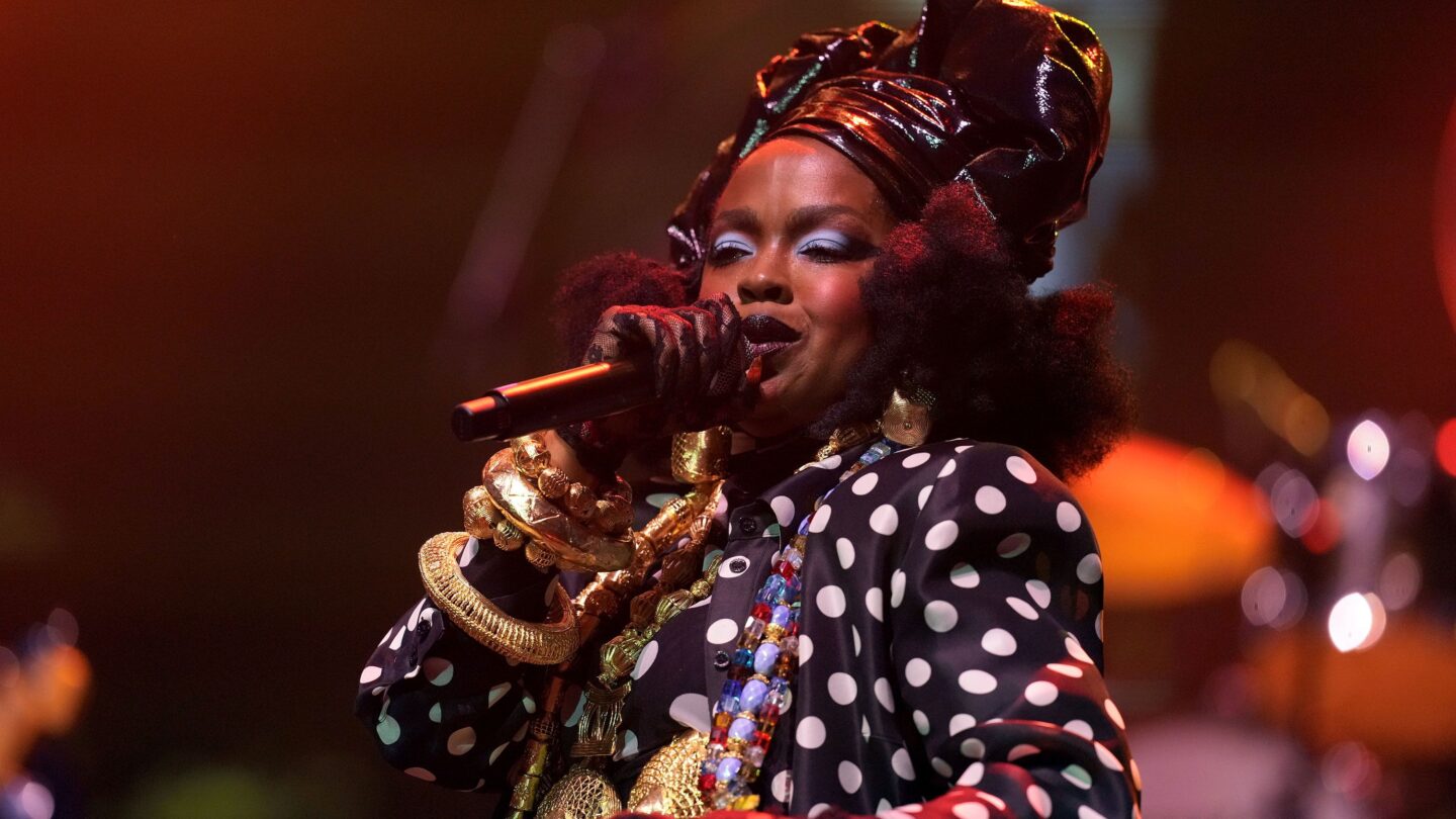 <i>Josh Brasted/Getty Images via CNN Newsource</i><br/>Lauryn Hill performs on July 4