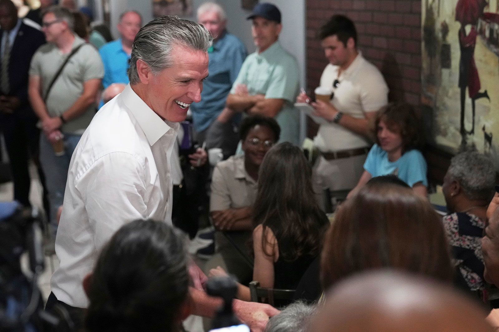 <i>Meg Kinnard/AP via CNN Newsource</i><br/>Gov. Gavin Newsom