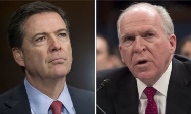 Former FBI Director James Comey and Former CIA Director John Brennan.