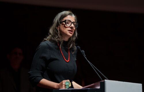 Francesca Albanese speaks during the gala of the Publico 2025 Awards at CaixaForum Madrid on June 25 in Madrid