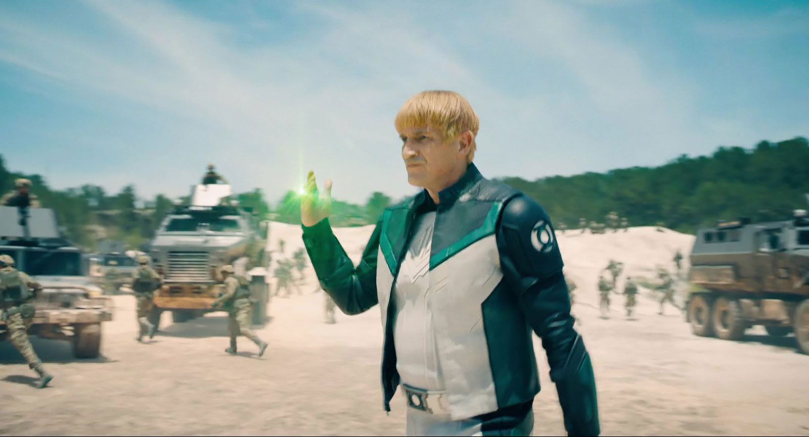 <i>Warner Bros. Pictures via CNN Newsource</i><br/>Nathan Fillion playing the Green Lantern Guy Gardner