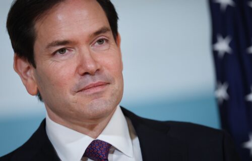U.S. Secretary of State Marco Rubio attends a greeting ceremony for Norwegian Foreign Minister Barth Eide at the State Department on June 18 in Washington