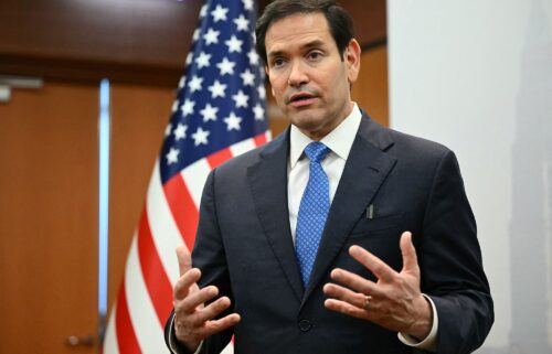 Secretary of State Marco Rubio gives a media briefing during the ASEAN Foreign Ministers' Meeting in Kuala Lumpur