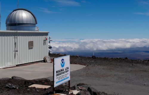 This 2019 photo provided by NOAA shows the Mauna Loa Atmospheric Baseline Observatory