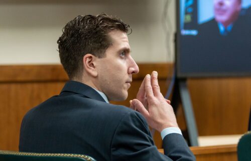 Bryan Kohberger listens to arguments during a hearing in October 2023