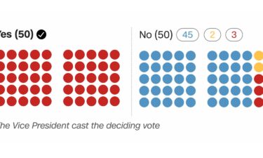 The US Senate narrowly passed President Donald Trump’s agenda bill Tuesday