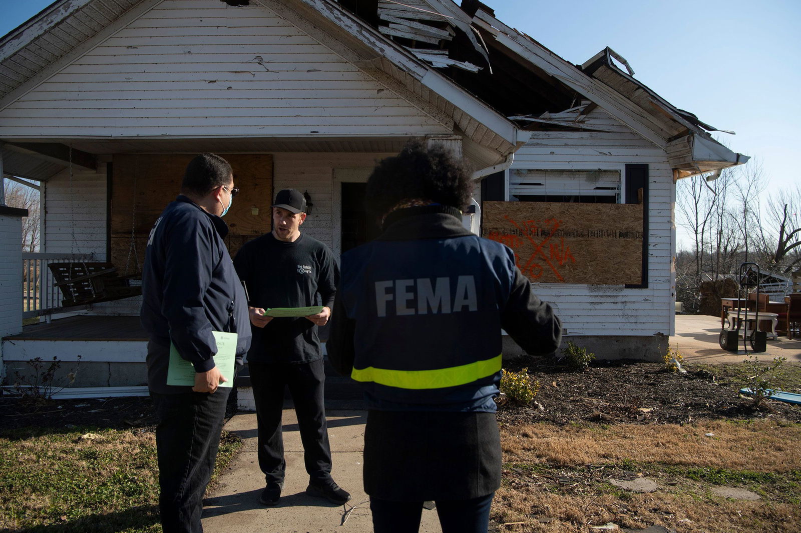 <i>Brendan Smialowski/AFP/Getty Images via CNN Newsource</i><br/>A view inside FEMA headquarters is seen in Washington
