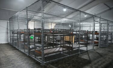 Beds are seen inside the migrant detention center dubbed as "Alligator Alcatraz" in Ochopee