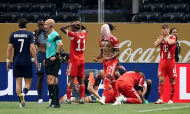 Bayern Munich and PSG players react to Jamal Musiala's injury.