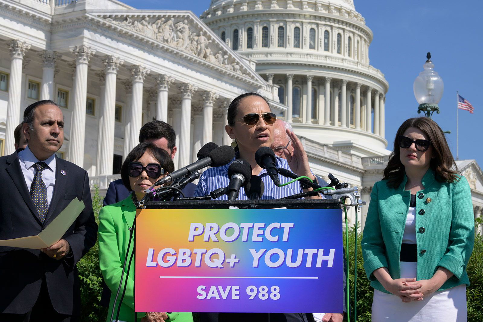 <i>Lenin Nolly/NURPHO/Associated Press via CNN Newsource</i><br/>Trump administration ends 988 Suicide & Crisis Lifeline’s specialized service for LGBTQ+ youth.