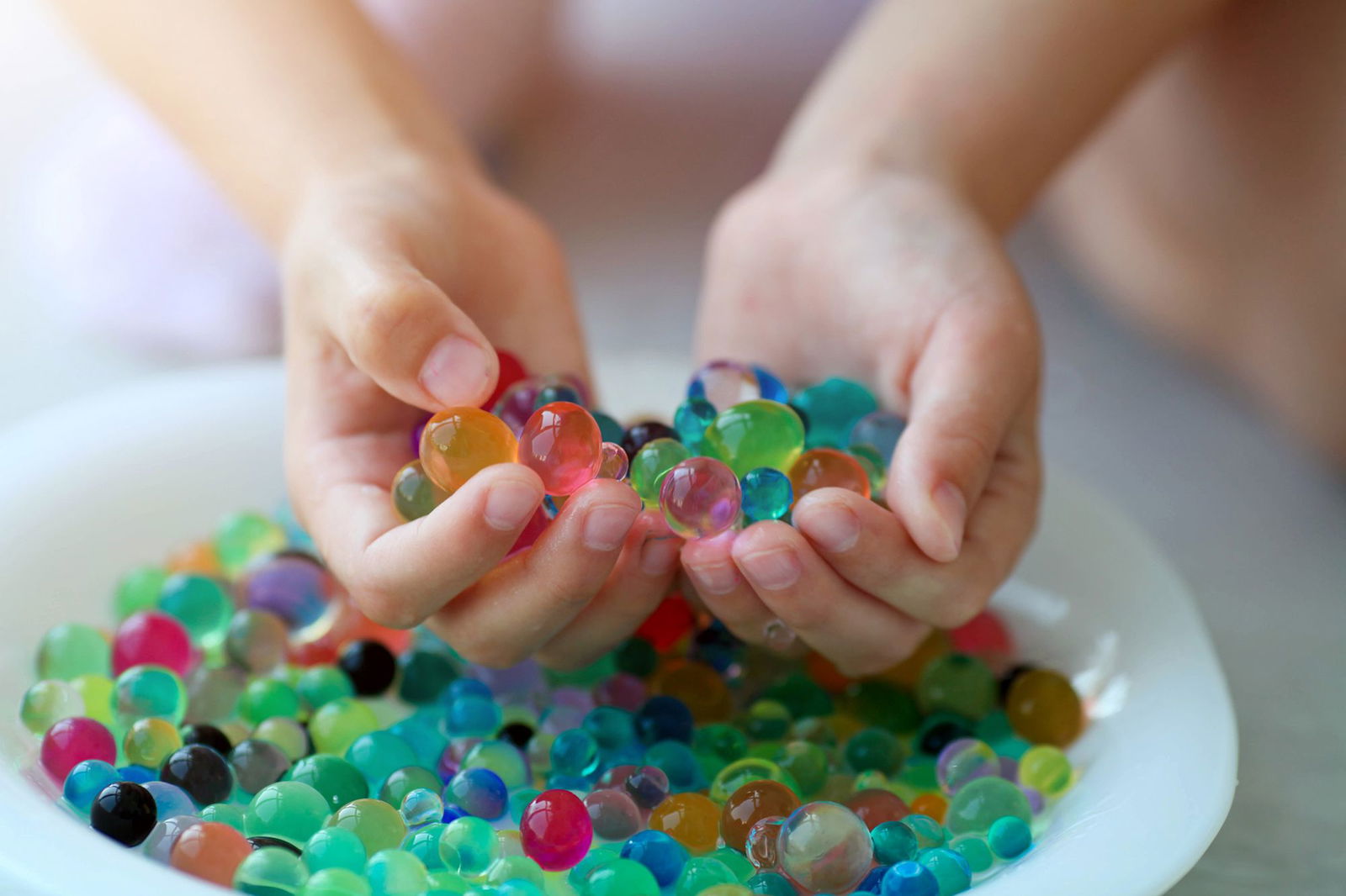 <i>Irina Tiumentseva/iStockphoto/Getty Images via CNN Newsource</i><br/>Water beads for children have been widely criticized as being dangerous.