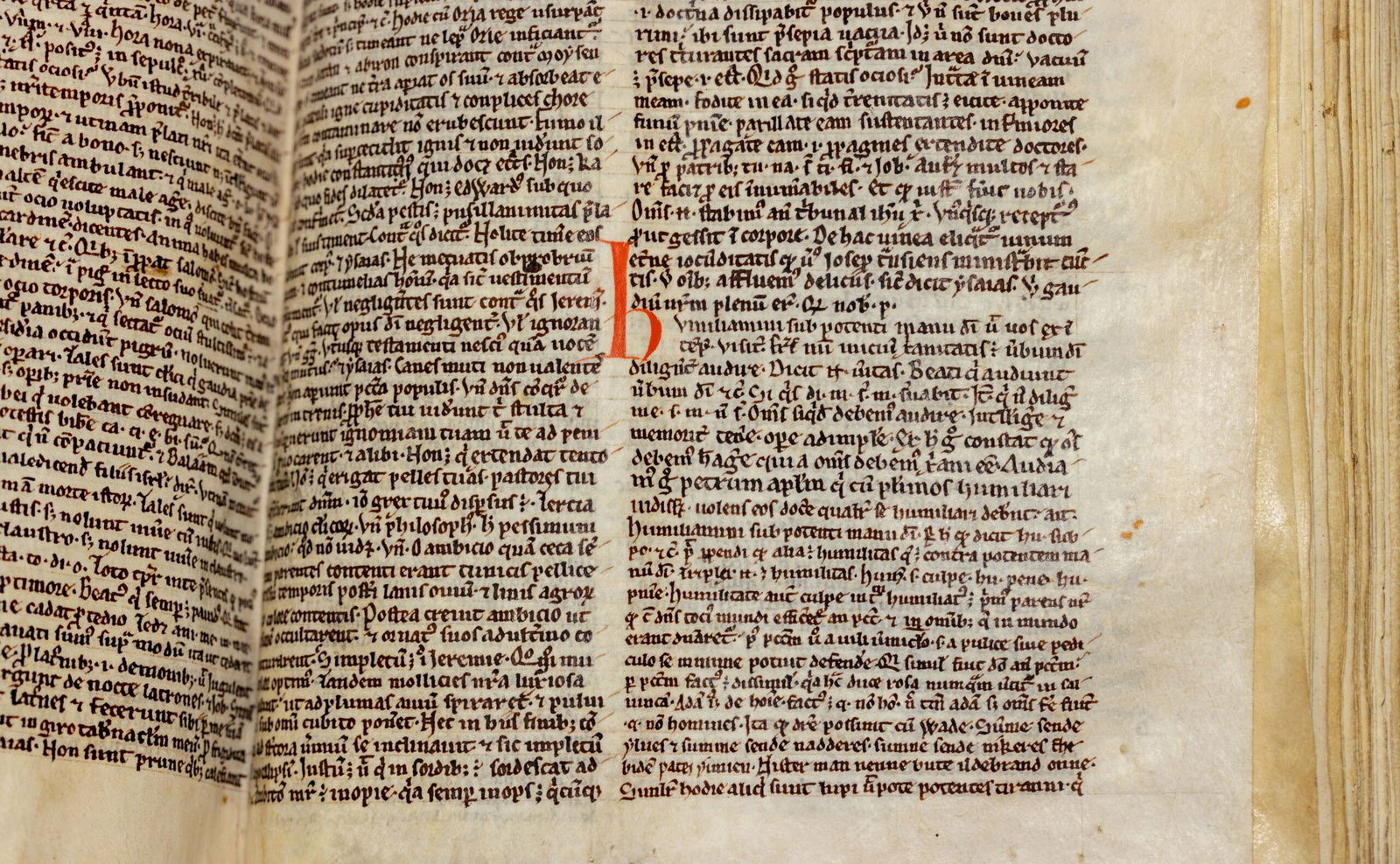 <i>Courtesy of the Master and Fellows of Peterhouse/University of Cambridge via CNN Newsource</i><br/>Study coauthors Dr. James Wade (left) and Dr. Seb Falk study the sermon mentioning the Song of Wade.