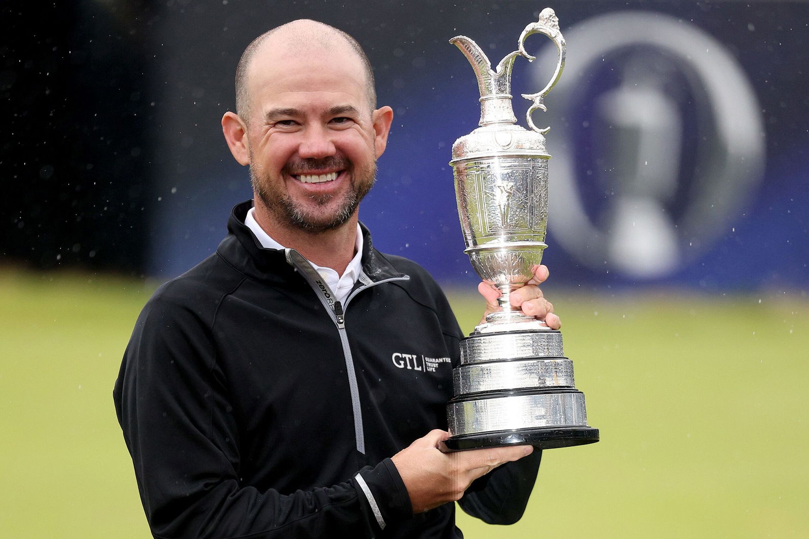 <i>Warren Little/Getty Images via CNN Newsource</i><br/>Harman poses with the Claret Jug after winning the 2023 Open Championship at Royal Liverpool Golf Club in Hoylake