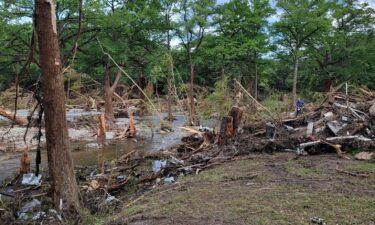 Betty Matteson's home destroyed by the Texas floods.