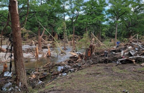 Betty Matteson's home destroyed by the Texas floods.