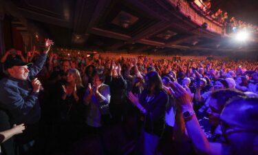 Neil Diamond is seen here at a performance of 'A Beautiful Noise' at the Hollywood Pantages in Los Angeles on July 12.