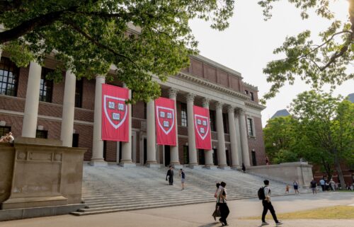 Harvard University President Alan Garber attends the 374th Commencement exercises at Harvard University in Cambridge