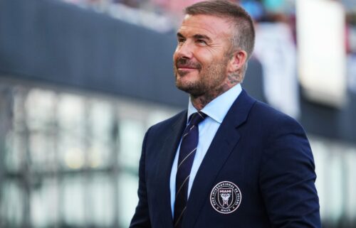 David Beckham at the Inter Miami CF-Nashville SC match in Fort Lauderdale in July.