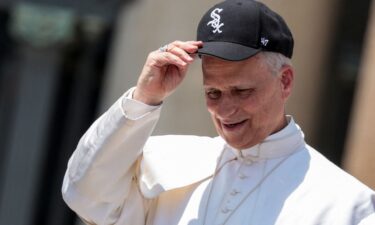 The childhood home of the new Pope Leo XIV is seen in Dolton