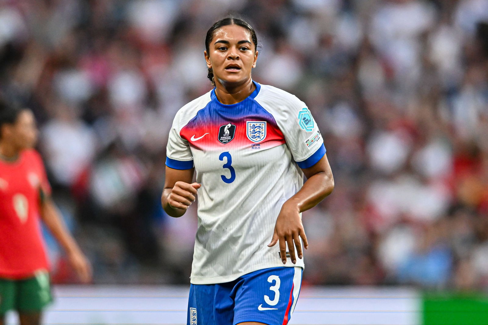 <i>Kevin Hodgson/MI News/NurPhoto/Getty Images via CNN Newsource</i><br/>Jess Carter has featured in all four of England's games at the 2025 Women's Euros in Switzerland.