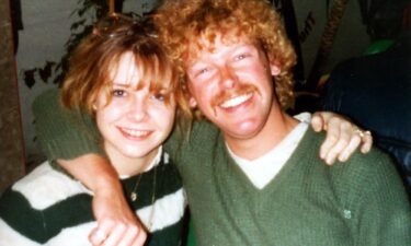 Vickie and Graham posed for this photograph hours after they met in 1982