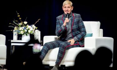 Ellen DeGeneres speaks at Toronto's Scotiabank Arena for a moderated Q&A on March 3