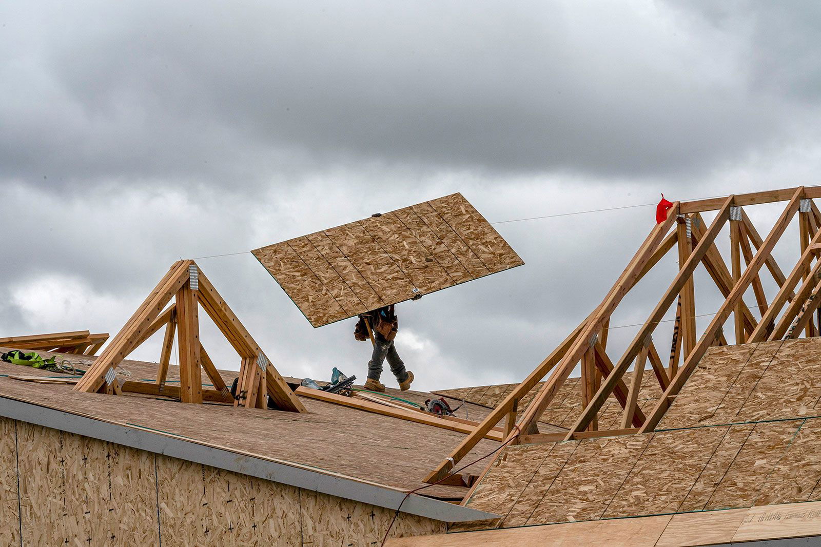 <i>David Paul Morris/Bloomberg/Getty Images/File via CNN Newsource</i><br/>Softwood lumber is used to frame and remodel the majority of homes in the US. Lumber tariffs could make it even harder for many Americans to afford a home.