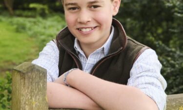The new picture was posted by Prince George's proud parents on their official social media platforms.