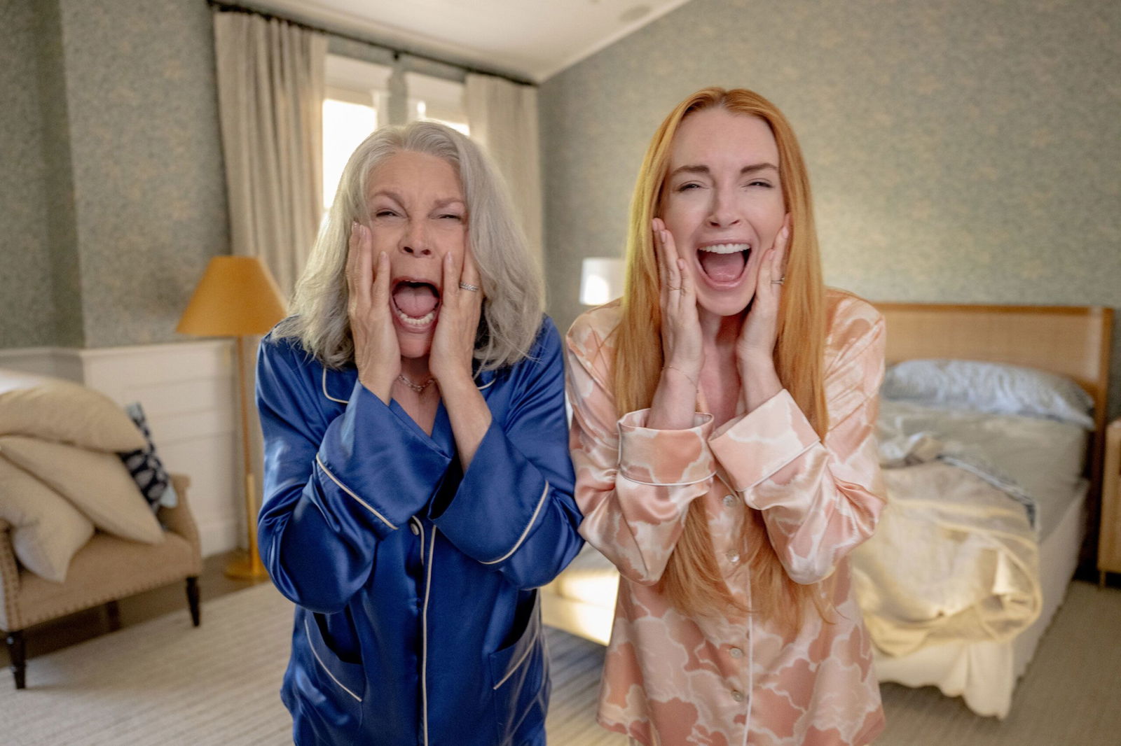 <i>Disney via CNN Newsource</i><br/>Jamie Lee Curtis and Lindsay Lohan star in