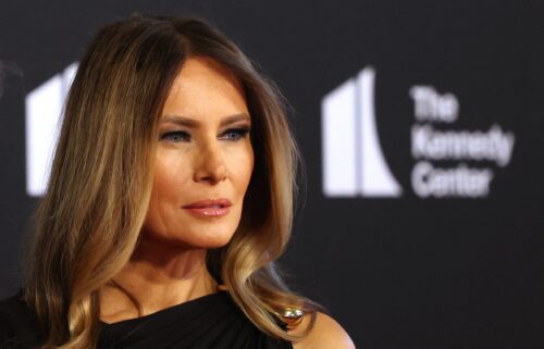 First Lady Melania Trump arrives to attend the opening night of "Les Miserables" at the Kennedy Center in Washington