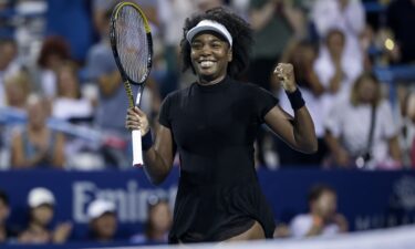 Venus Williams partnered Hailey Baptiste in a doubles victory on July 22.
