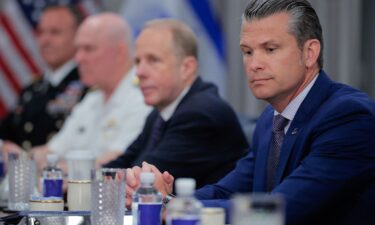 U.S. Defense Secretary Pete Hegseth speaks during a news conference at the Pentagon on June 26 in Arlington
