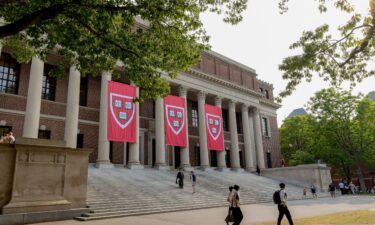 The Widener Library on the Harvard Campus is pictured on June 4. The Trump administration is still optimistic about the possibility of reaching a deal with Harvard University after it announced a $200 million settlement with Columbia University on July 23.