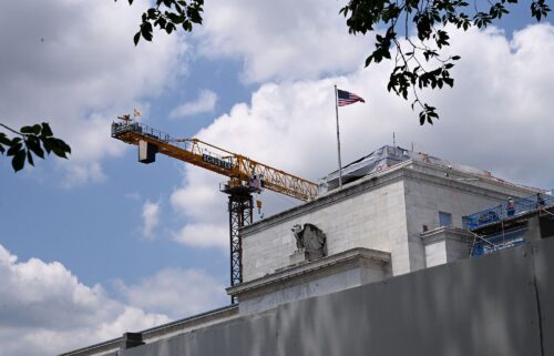 Construction is done on the Marriner S. Eccles Federal Reserve building in Washington