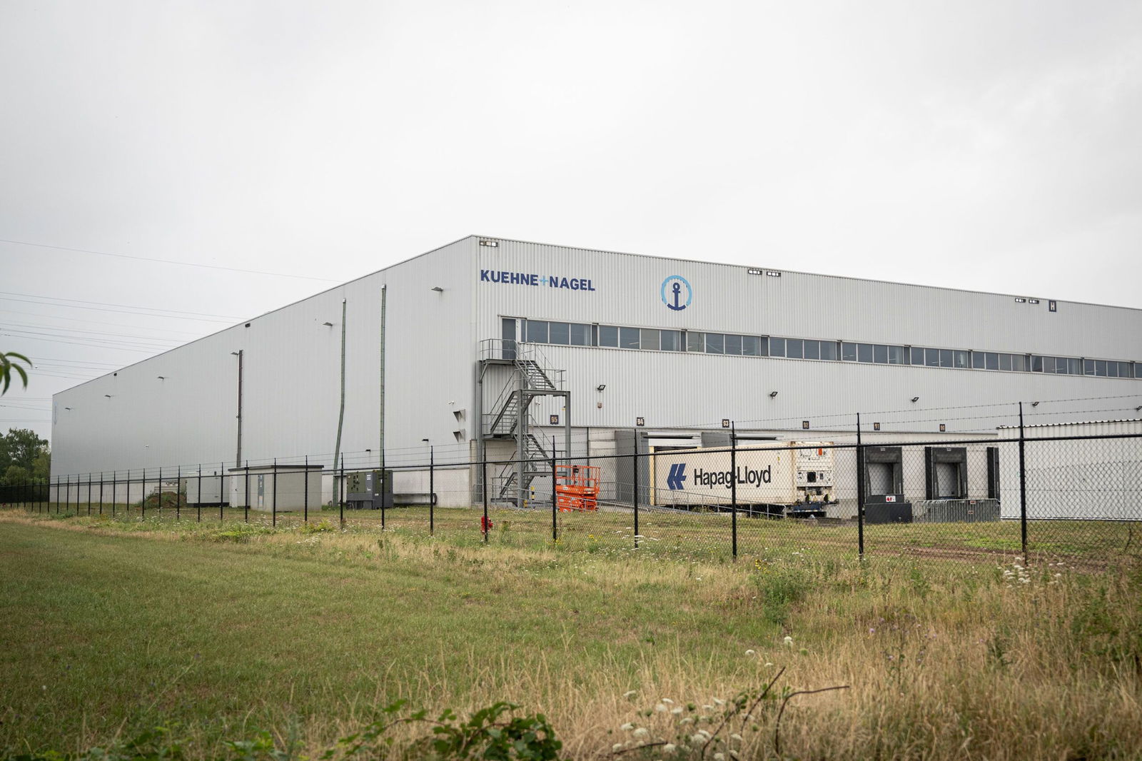 <i>Luc Claessen/Belga/Sipa USA via CNN Newsource</i><br/>The Khehne and Nagel warehouse storing millions of contraceptives is seen in Geel