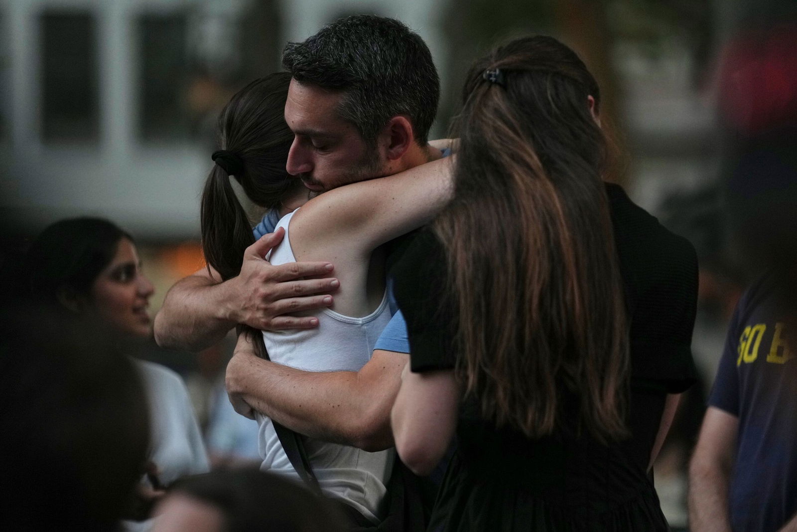 <i>Angelina Katsanis/AP via CNN Newsource</i><br/>New York Gov. Kathy Hochul attended the vigil on July 29 evening.