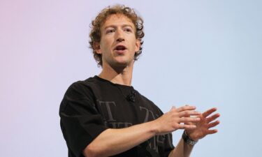 Meta CEO Mark Zuckerberg makes a speech during the Meta Connect event at the company's headquarters in Menlo Park