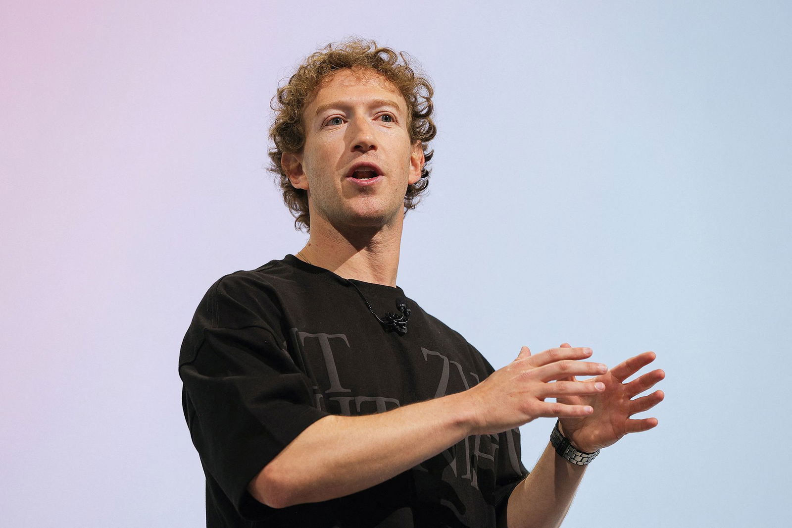 <i>Manuel Orbegozo/Reuters via CNN Newsource</i><br/>Meta CEO Mark Zuckerberg makes a speech during the Meta Connect event at the company's headquarters in Menlo Park