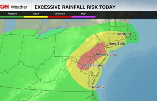 There is a dangerous risk for torrential rainfall and flash flooding in the mid-Atlantic and Northeast Thursday for millions along the Interstate 95 corridor. It could be another potentially serious flood event in a summer that’s been full of them.