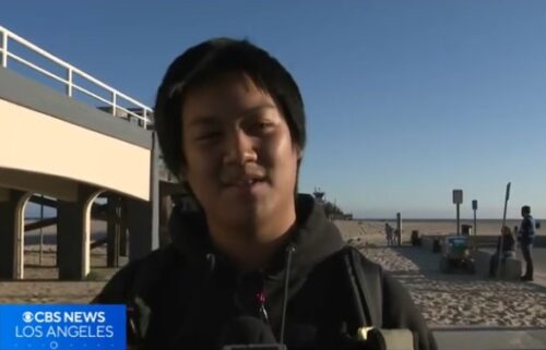 Witness Hayden Nguyen said he watched in horror as the lifeguard swung into the side of the wooden landing early Monday night.