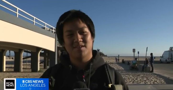 <i>KCAL/KCBS via CNN Newsource</i><br/>Witness Hayden Nguyen said he watched in horror as the lifeguard swung into the side of the wooden landing early Monday night.