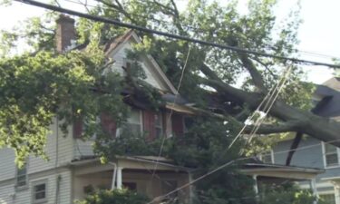 Severe thunderstorms swept through New Jersey on Thursday night