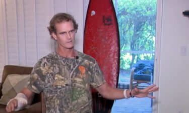 Just two days after surviving a shark attack