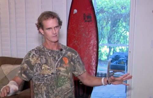 Just two days after surviving a shark attack