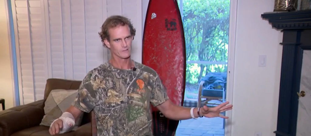 <i>WESH via CNN Newsource</i><br/>Just two days after surviving a shark attack